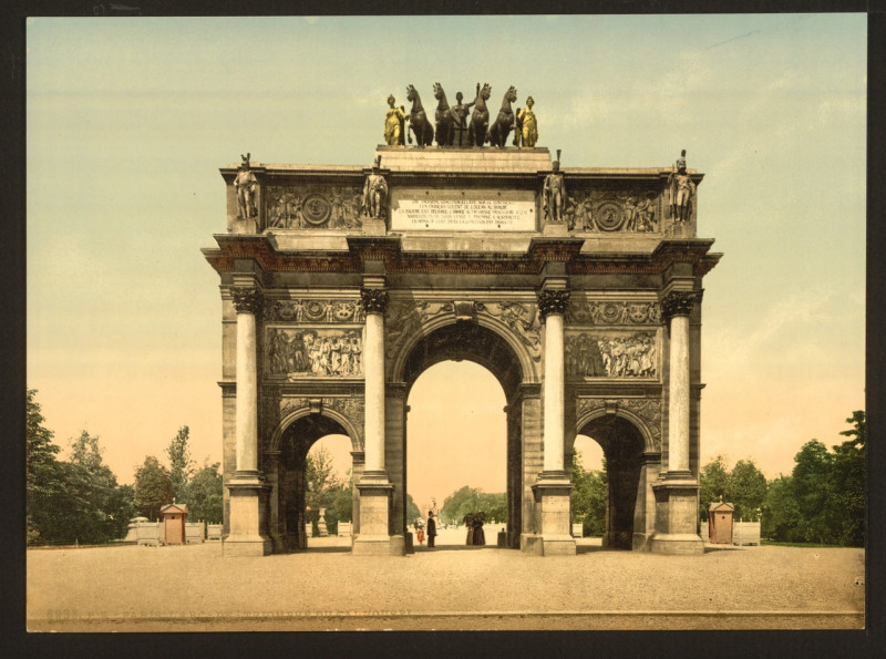 Carte postale ancienne Arc de Triomphe, du Carrousel, Paris, France-LCCN2001698548