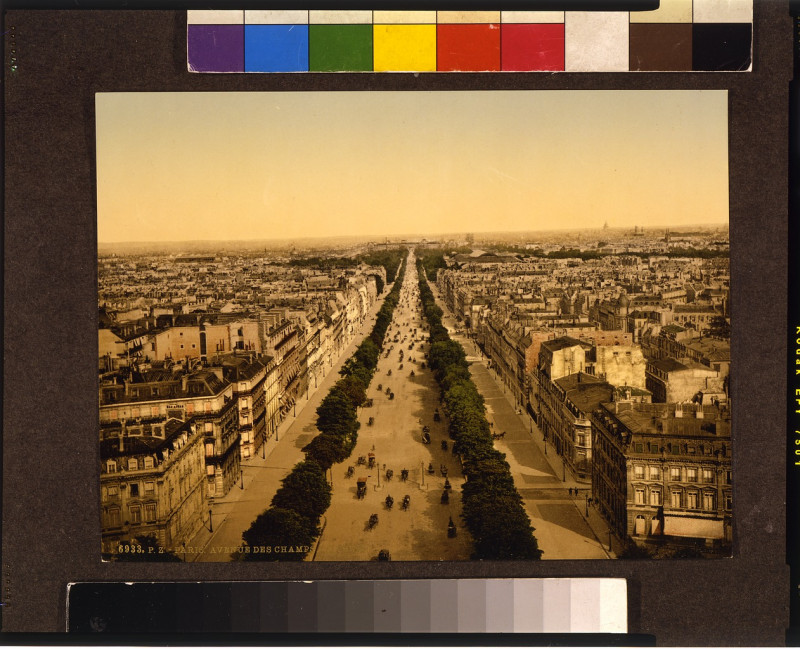 Carte postale ancienne Champs Elysees, an avenue, Paris, France-LCCN2001698545
