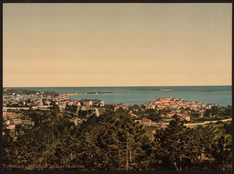 Carte postale ancienne Les Isles de Lerins, Cannes, Riviera-LCCN2001699288 à Cannes