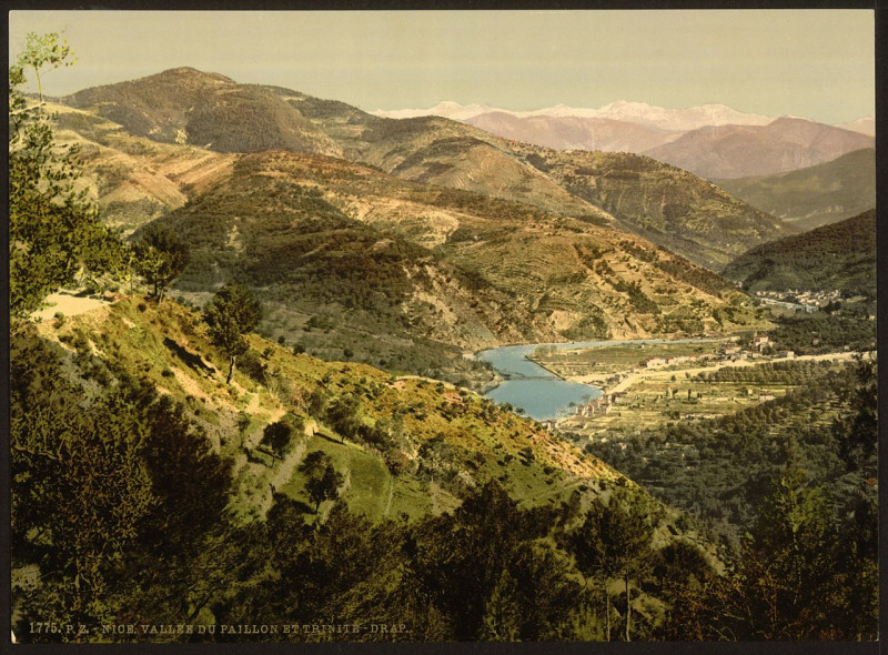 Carte postale ancienne Valley of the Paillon, Nice, Riviera-LCCN2001699331