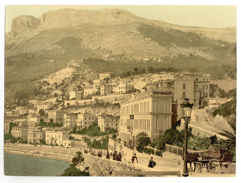 Carte postale ancienne Waterfront, Monte Carlo, Monaco (Riviera)-LCCN2002707984