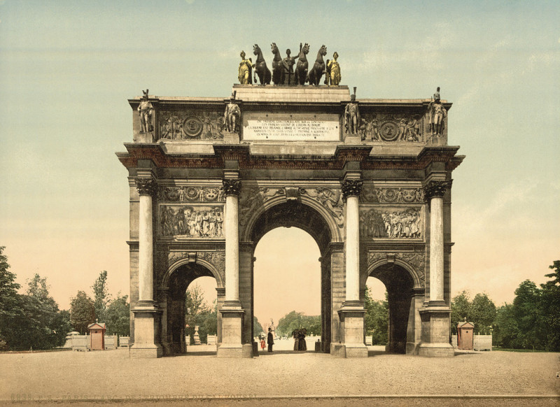 Carte postale ancienne Arc de Triomphe, du Carrousel, Paris, France-LCCN2001698548