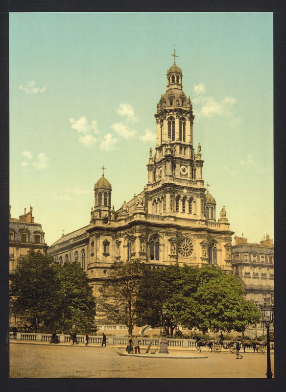 Carte postale ancienne Trinity Church, Paris, France-LCCN2001698535
