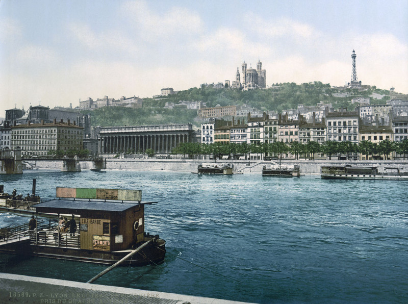 Carte postale ancienne Lyon fourviere congres à Lyon