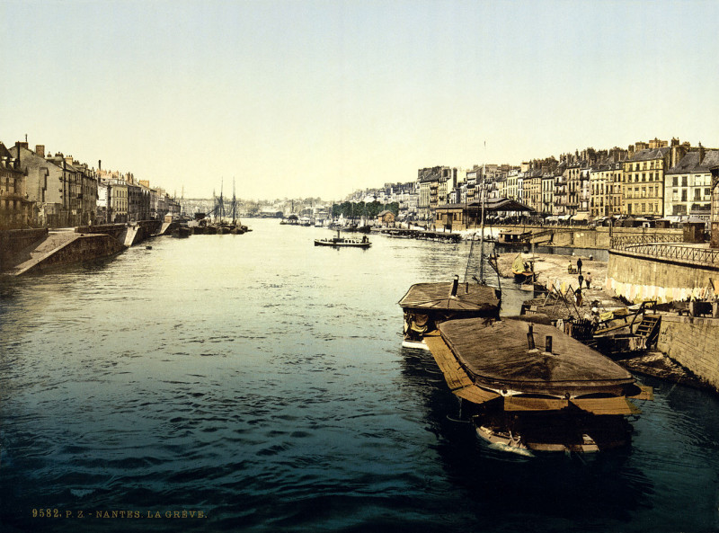 Carte postale ancienne La Grève à Nantes