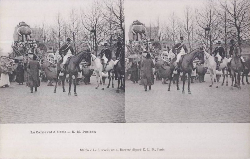 Carte postale ancienne Stéréo Mc - Sa Majesté Potiron