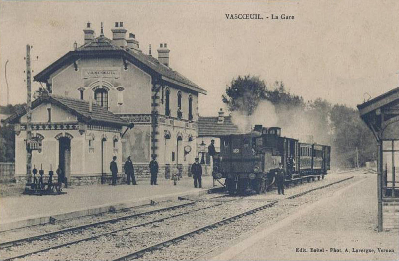 Carte postale ancienne Gare de Vascoeuil
