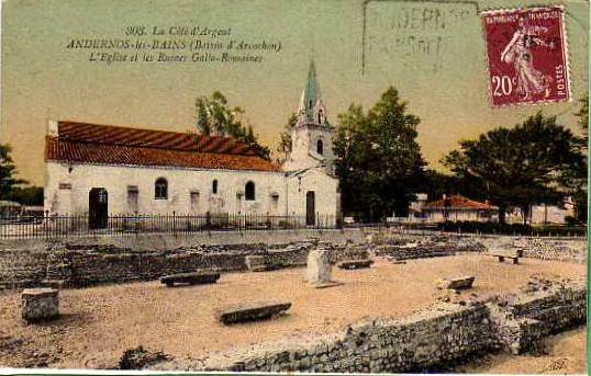 Carte postale ancienne Andernos-les-Bains - église 8
