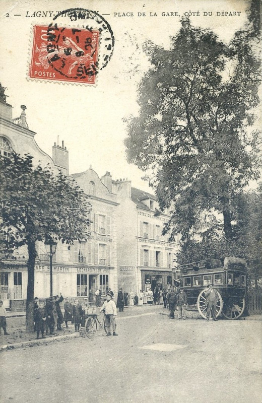 Carte postale ancienne L1860 - Lagny-sur-Marne - Gare