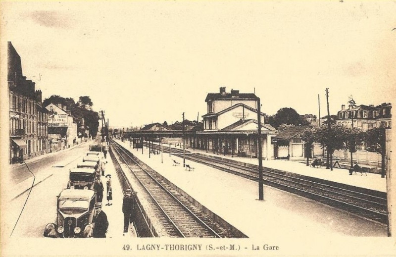 Carte postale ancienne L1866 - Lagny-sur-Marne - Gare