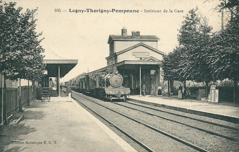 Carte postale ancienne L1873 - Lagny-sur-Marne - Gare