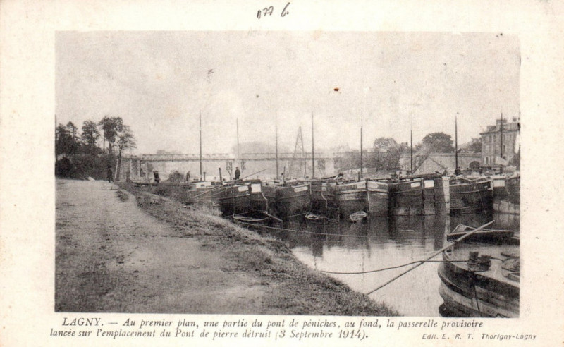 Carte postale ancienne L1993 - Lagny-sur-Marne - Pont de Pierre
