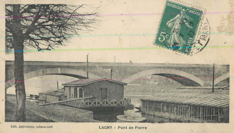 Carte postale ancienne L1997 - Lagny-sur-Marne - Pont de Pierre