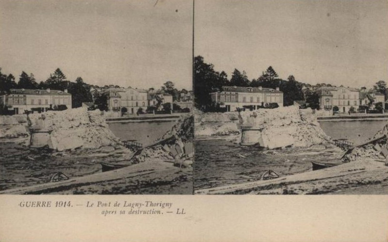 Carte postale ancienne L2007 - Lagny-sur-Marne - Pont de Pierre