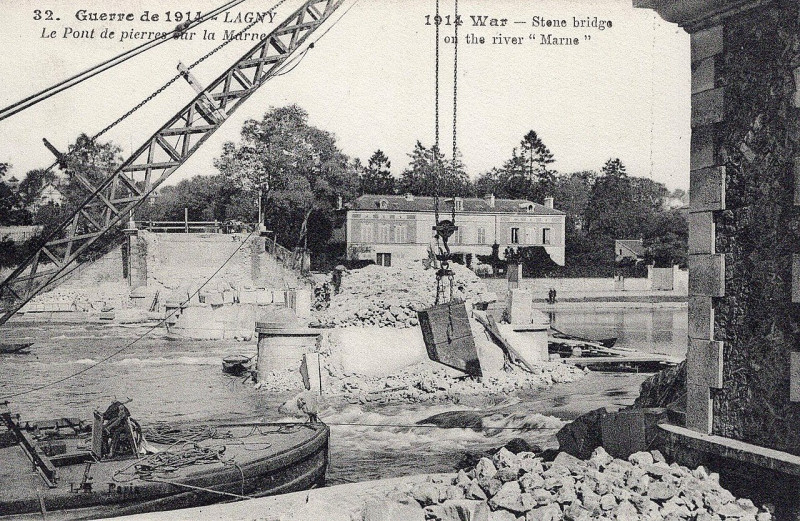 Carte postale ancienne L2021 - Lagny-sur-Marne - Pont de Pierre