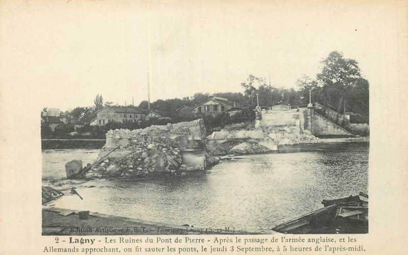 Carte postale ancienne L2031 - Lagny-sur-Marne - Pont de Pierre