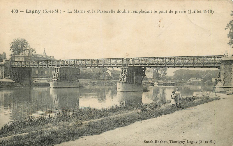 Carte postale ancienne L2035 - Lagny-sur-Marne - Pont de Pierre