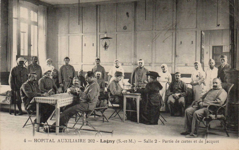 Carte postale ancienne L2065 - Lagny-sur-Marne - Hôpital auxiliaire 202