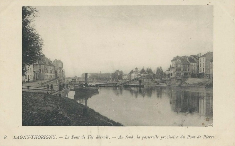 Carte postale ancienne L2172 - Lagny-sur-Marne - Pont de fer