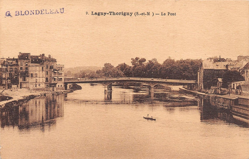 Carte postale ancienne L2189 - Lagny-sur-Marne - Pont de fer