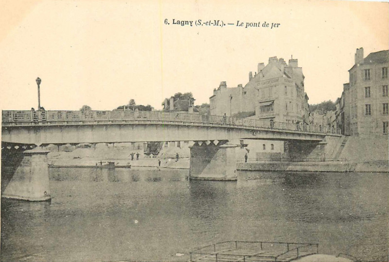 Carte postale ancienne L2202 - Lagny-sur-Marne - Pont de fer
