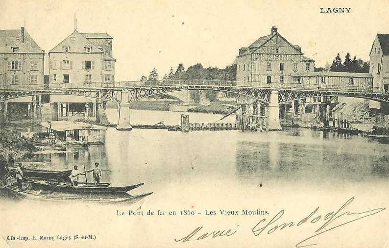 Carte postale ancienne L2205 - Lagny-sur-Marne - Pont de fer