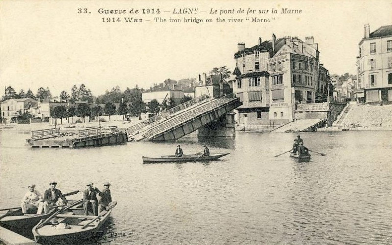 Carte postale ancienne L2206 - Lagny-sur-Marne - Pont de fer