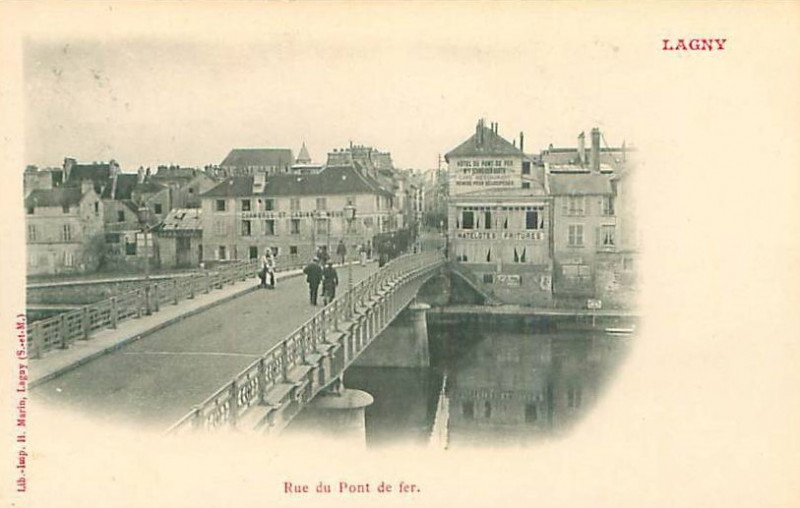 Carte postale ancienne L2211 - Lagny-sur-Marne - Pont de fer