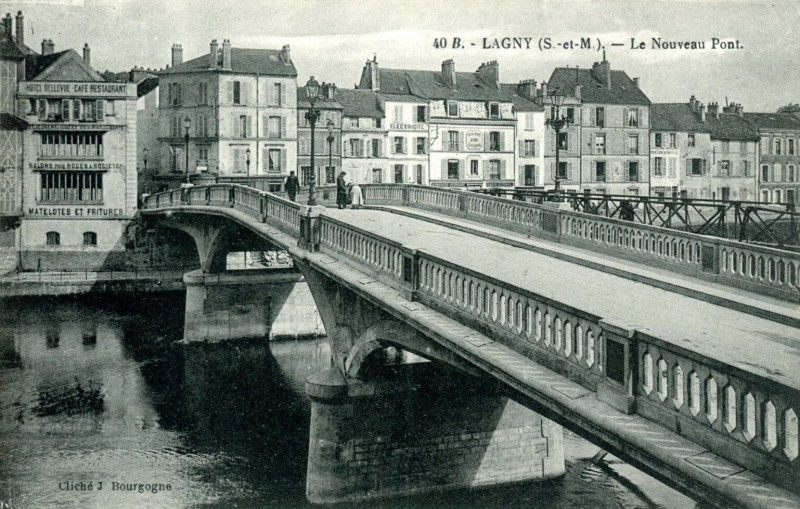Carte postale ancienne L2220 - Lagny-sur-Marne - Pont de fer