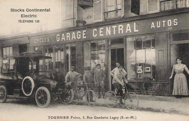 Carte postale ancienne L2288 - Lagny-sur-Marne - Garage central