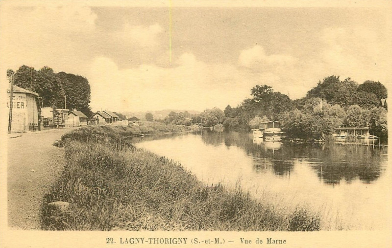 Carte postale ancienne L2356 - Lagny-sur-Marne - Bords de Marne