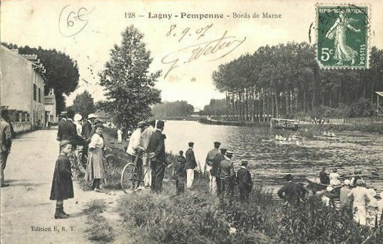 Carte postale ancienne L2360 - Lagny-sur-Marne - Bords de Marne