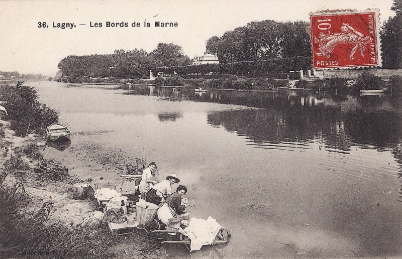 Carte postale ancienne L2362 - Lagny-sur-Marne - Bords de Marne