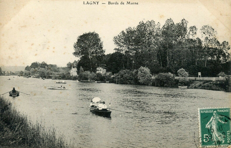 Carte postale ancienne L2376 - Lagny-sur-Marne - Bords de Marne