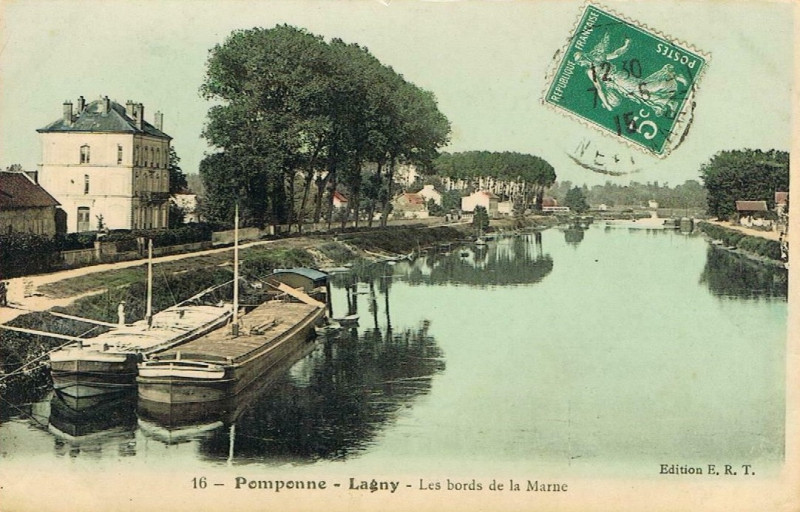 Carte postale ancienne L2381 - Lagny-sur-Marne - Bords de Marne