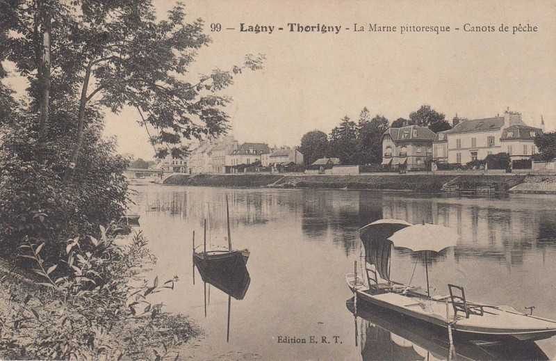 Carte postale ancienne L2385 - Lagny-sur-Marne - Bords de Marne