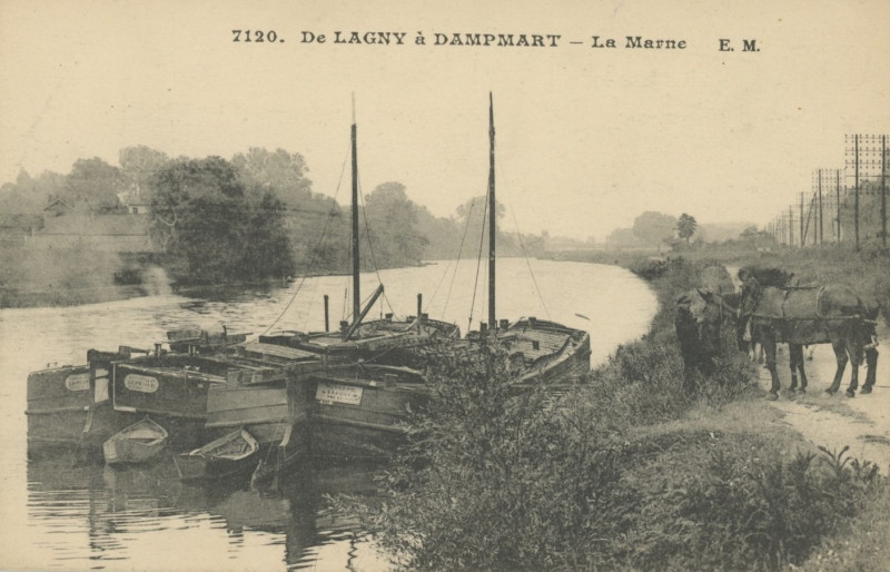 Carte postale ancienne L2386 - Lagny-sur-Marne - Bords de Marne