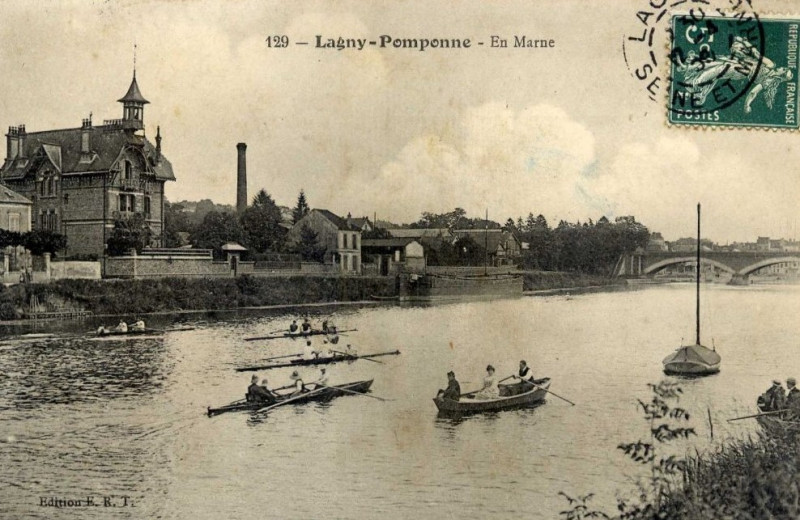 Carte postale ancienne L2388 - Lagny-sur-Marne - Bords de Marne