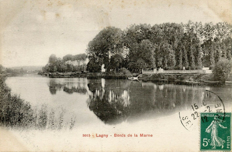 Carte postale ancienne L2398 - Lagny-sur-Marne - Bords de Marne