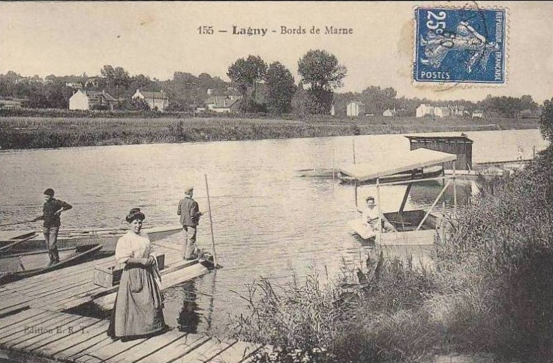 Carte postale ancienne L2401 - Lagny-sur-Marne - Bords de Marne