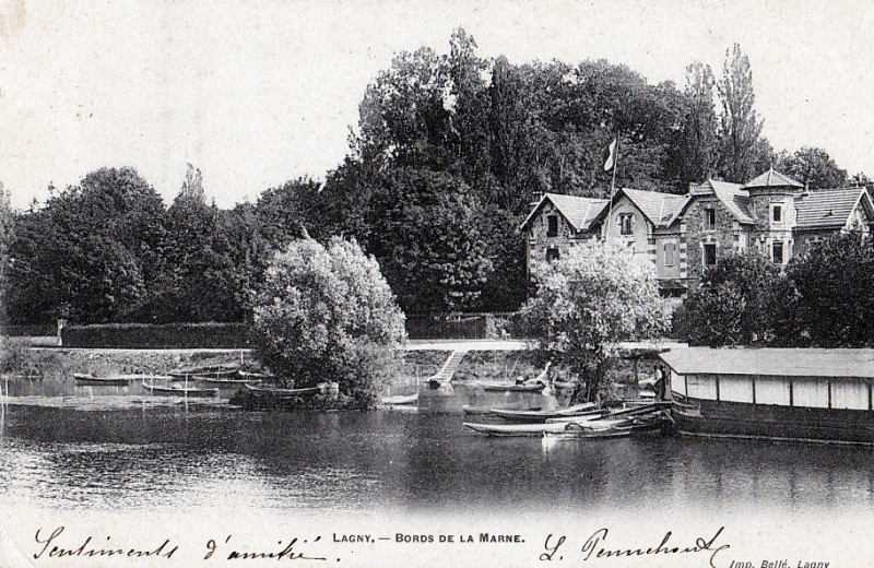 Carte postale ancienne L2413 - Lagny-sur-Marne - Bords de Marne