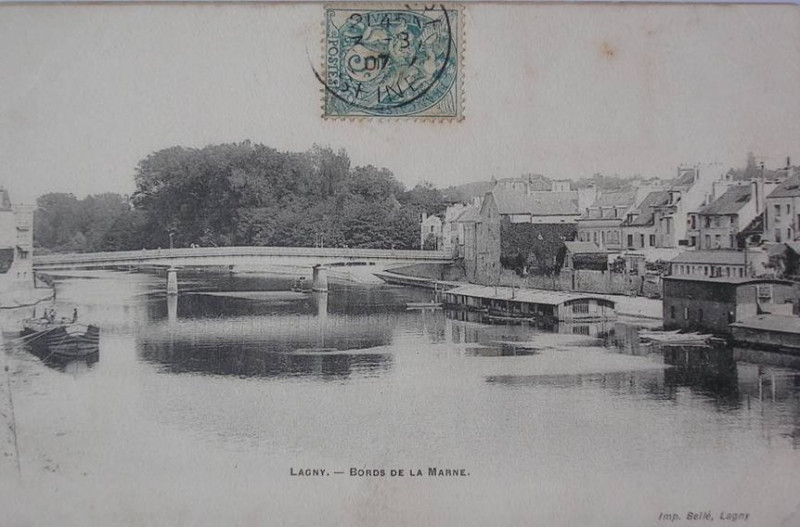 Carte postale ancienne L2416 - Lagny-sur-Marne - Bords de Marne