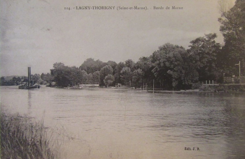 Carte postale ancienne L2425 - Lagny-sur-Marne - Bords de Marne