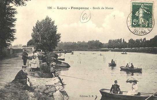 Carte postale ancienne L2427 - Lagny-sur-Marne - Bords de Marne