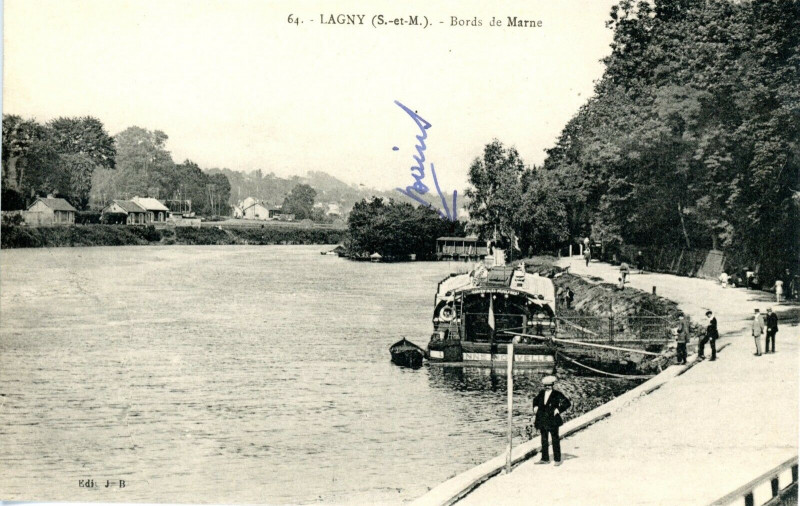 Carte postale ancienne L2437 - Lagny-sur-Marne - Bords de Marne