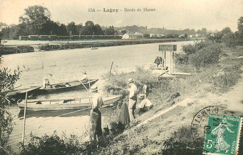 Carte postale ancienne L2439 - Lagny-sur-Marne - Bords de Marne