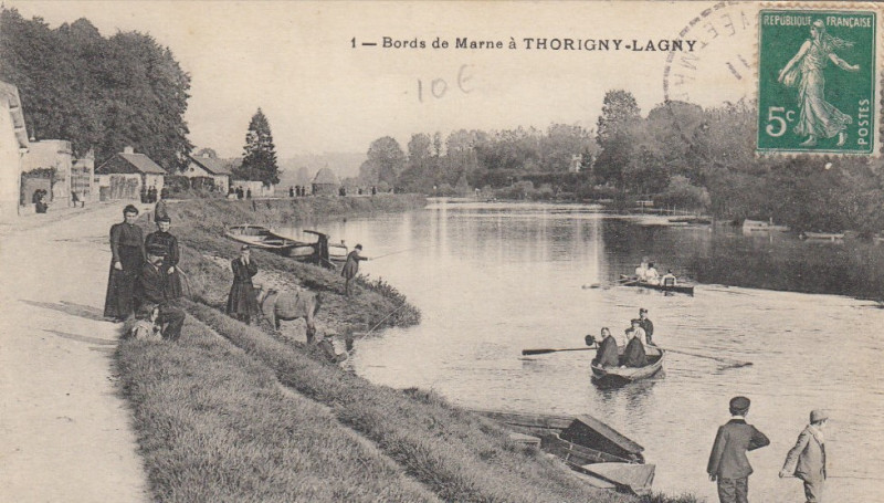 Carte postale ancienne L2442 - Lagny-sur-Marne - Bords de Marne