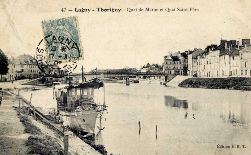 Carte postale ancienne L2449 - Lagny-sur-Marne - Bords de Marne