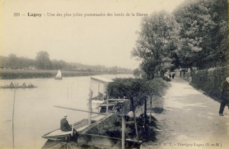 Carte postale ancienne L2472 - Lagny-sur-Marne - Bords de Marne