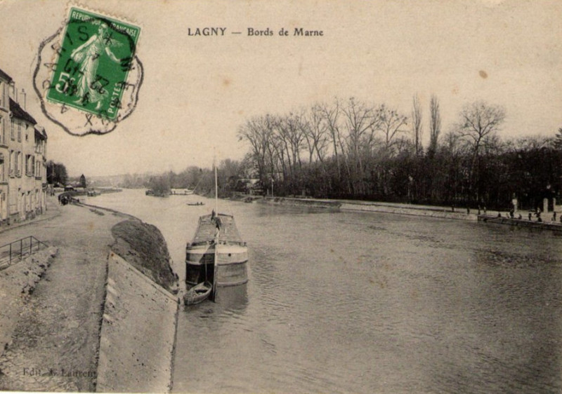 Carte postale ancienne L2476 - Lagny-sur-Marne - Bords de Marne